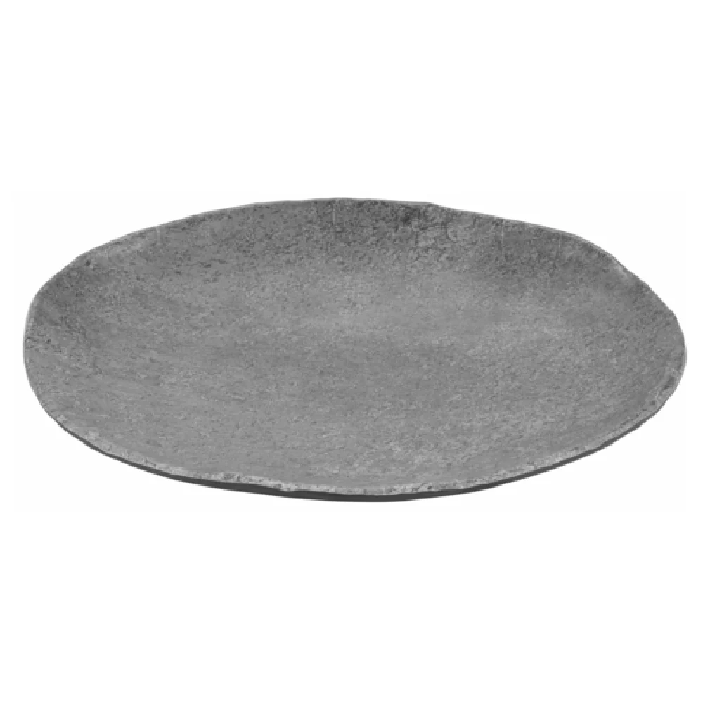 GET Enterprises SB-1060-MNS 9-1/2 Inch Oval Appetizer Plate with Faux Slate Melamine