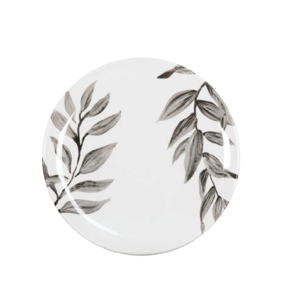 Cal Mil 22351-10-118 10 Inch Coupe Plate Melamine Gloss Finish Botanica Cal Mil 22351-10-118 10 Inch Coupe Plate Melamine Gloss Finish Botanica