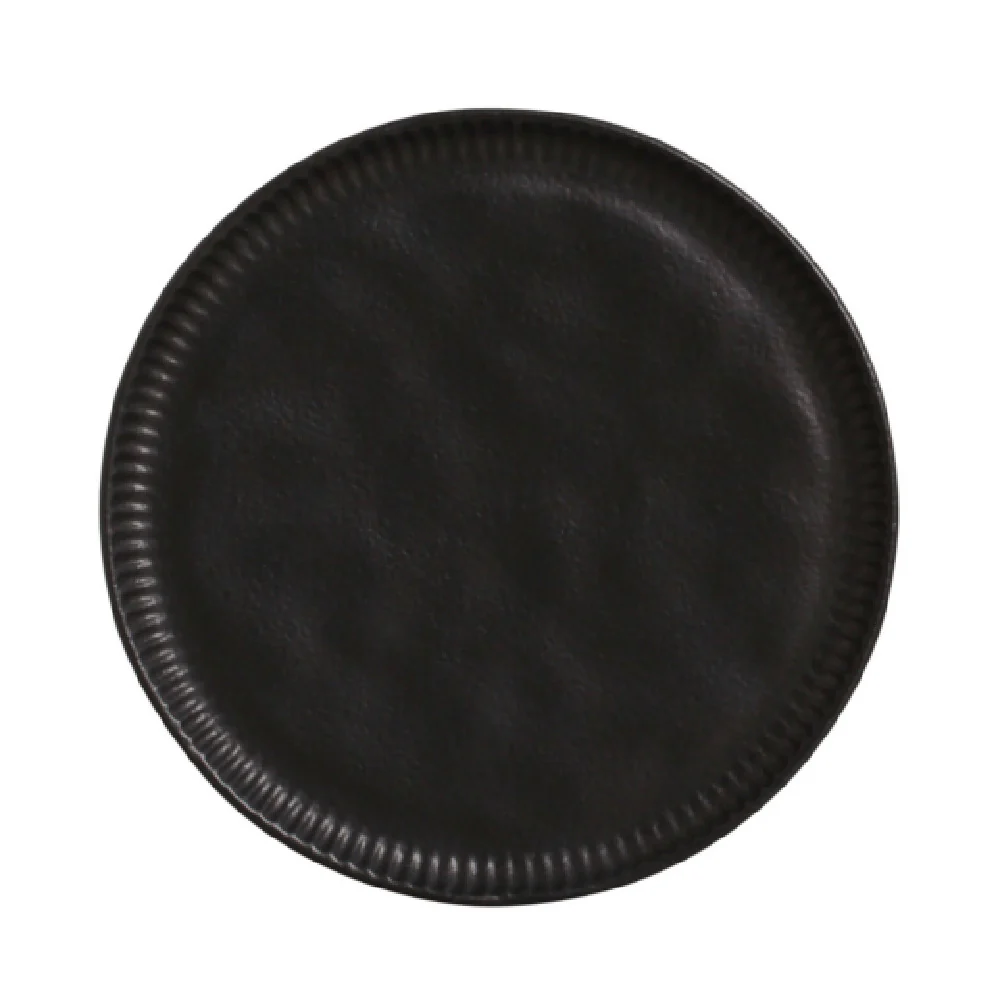 Porto Brasil 126173901 10.8 Inch Dinner Plate Stackable Stoneware Matte Black Porto Brasil 126173901 10.8 Inch Dinner Plate Stackable Stoneware Matte Black