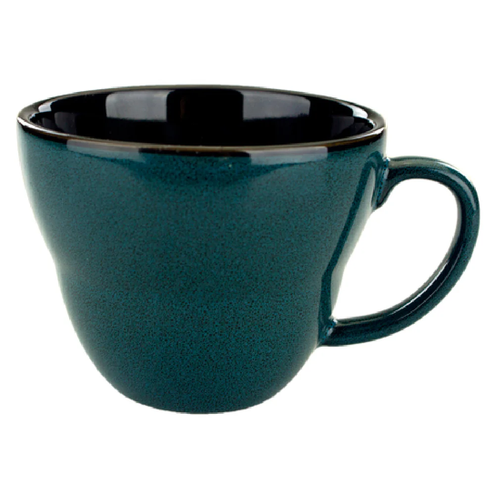 International Tableware LU-1-MI 9 Oz Cup Ceramic Stackable Midnight Blue