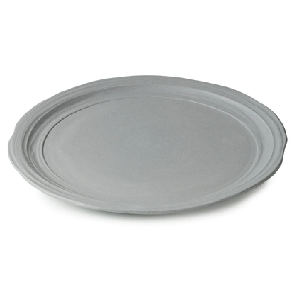 Revol 654612 10 Inch Dinner Plate Round Porcelain Matte Grey Revol 654612 10 Inch Dinner Plate Round Porcelain Matte Grey