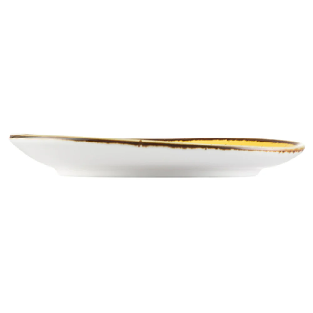 CAC China TUS-2-SFL 6-1/4 Inch Porcelain Saucer with Reactive Glaze