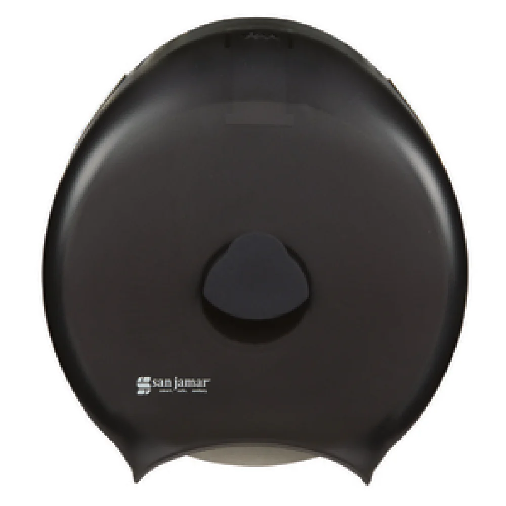 Carlisle R6000TBK 13 Inch Toilet Tissue Dispenser Break Resistant Plastic with See Through Gauge