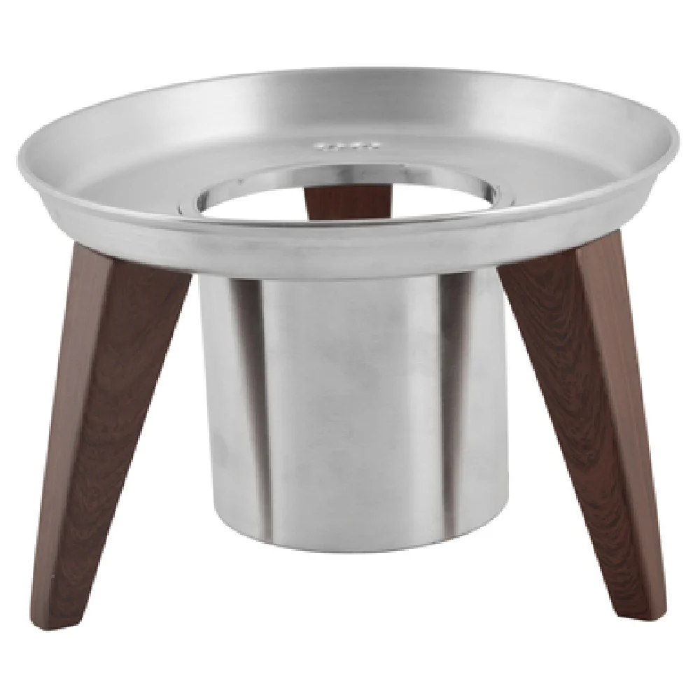 Spring USA SK-14501141 8-3/4 Inch Round Chafing Dish Frame Stand Brushed Stainless Steel with Waterproof Legs Spring USA SK-14501141 8-3/4 Inch Round Chafing Dish Frame Stand Brushed Stainless Steel with Waterproof Legs