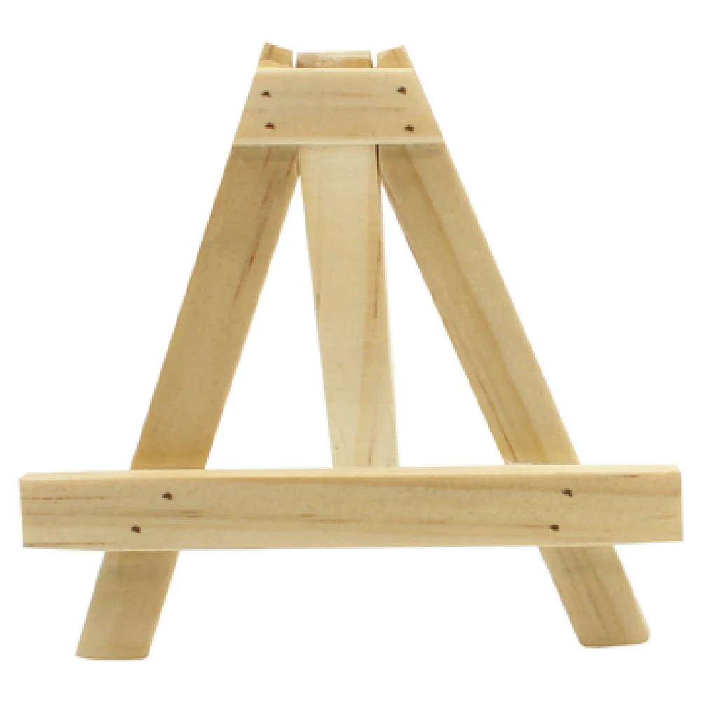 Tablecraft 12005 5 Inch Card Holder Easel Pine Wood Pack of 2