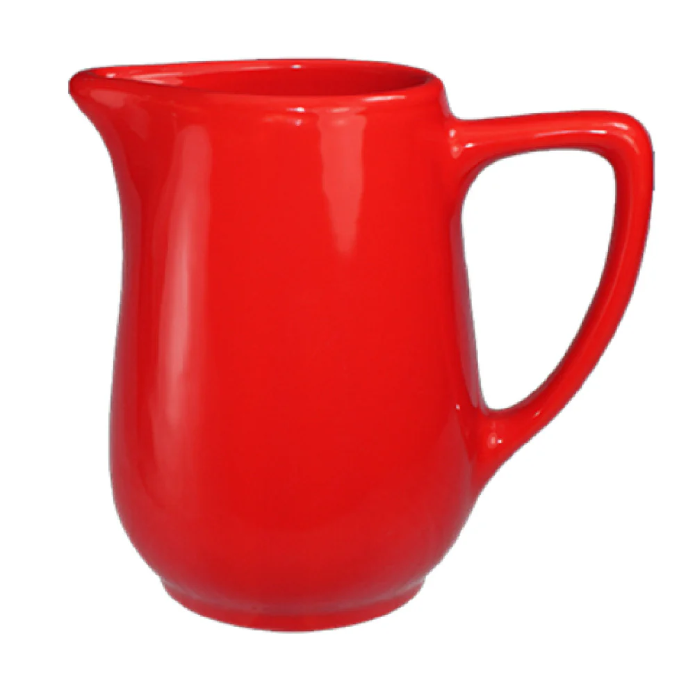 International Tableware CA-60-CR 13 Oz Creamer with Handle Ceramic Crimson Red