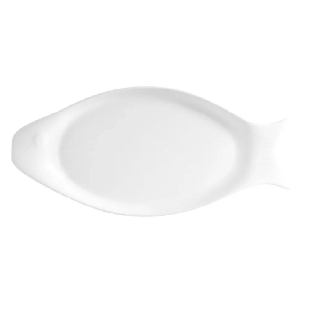 CAC China COL-F41 12-1/4 Inch Oval Fish Platter Porcelain with Dishwasher Oven Microwave Safe CAC China COL-F41 12-1/4 Inch Oval Fish Platter Porcelain with Dishwasher Oven Microwave Safe