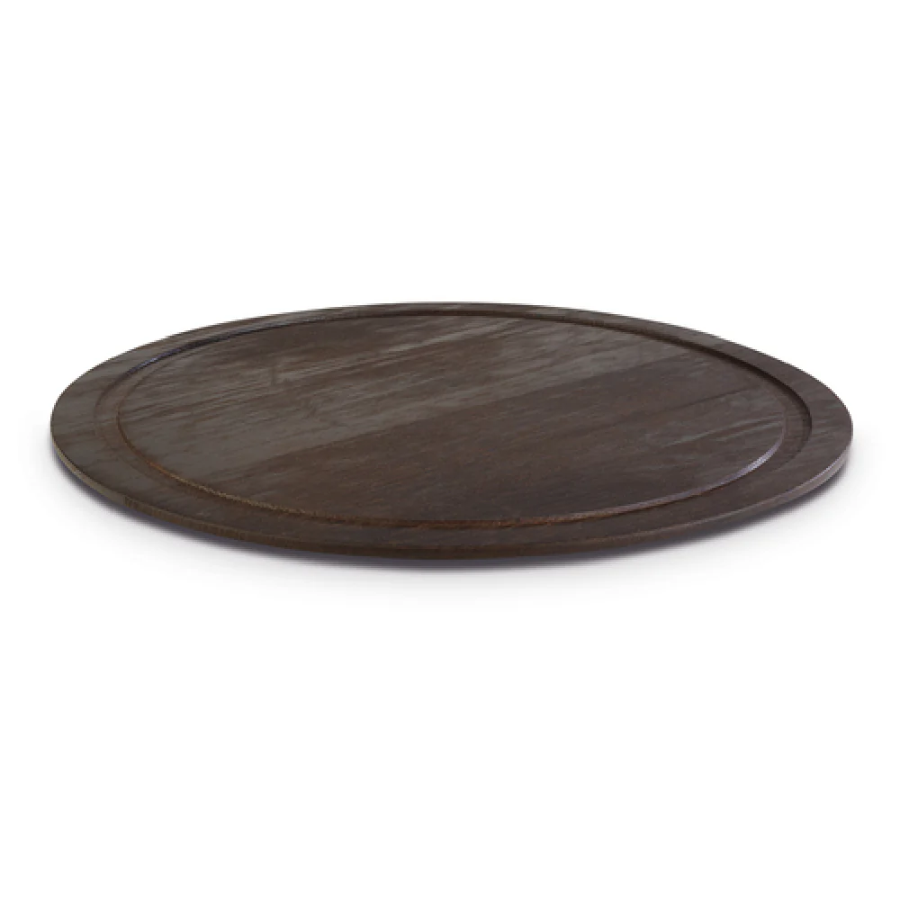 Libbey APS 15303 15-1/4 Inch Diameter Large Round Flat Wood Platter with Stackable Design Libbey APS 15303 15-1/4 Inch Diameter Large Round Flat Wood Platter with Stackable Design