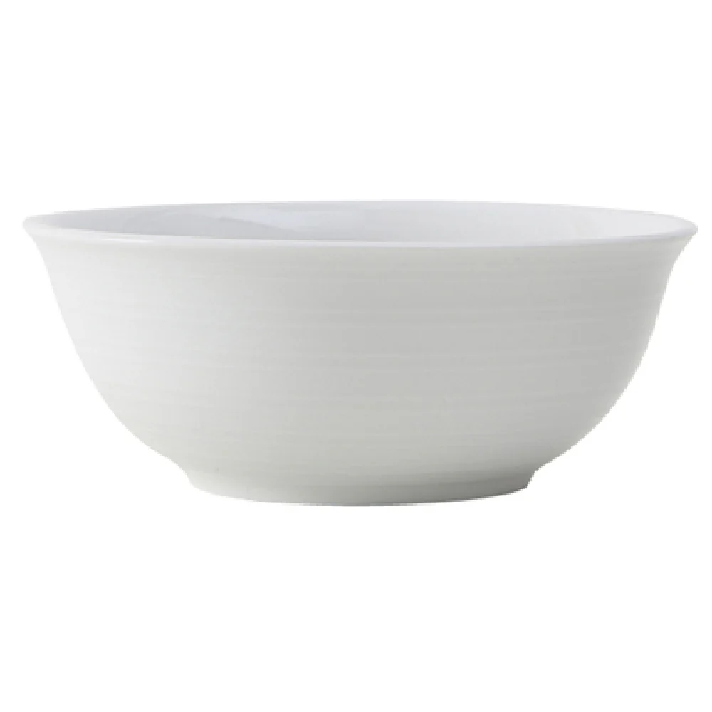 Tuxton FPB-140 14 Oz Round Nappie Bowl Porcelain White with Dishwasher Safe
