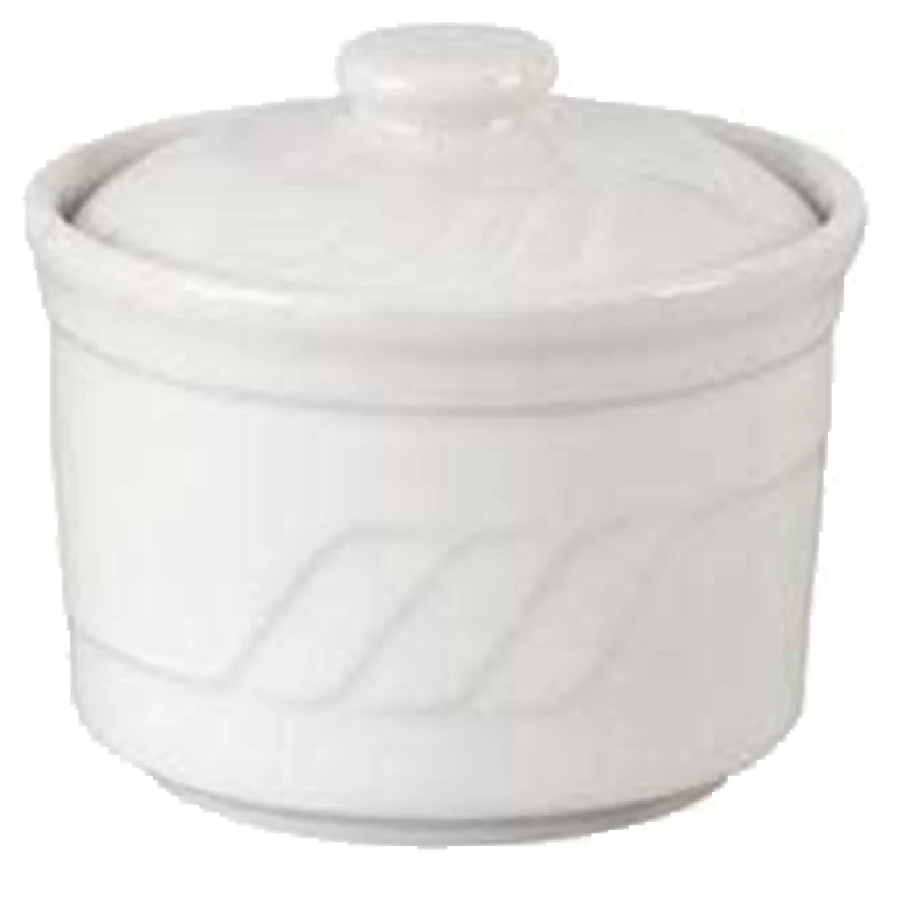 Vertex China SAU-F4 12 Oz Soup Bowl White Ceramic Round with Sculpted Lines Vertex China SAU-F4 12 Oz Soup Bowl White Ceramic Round with Sculpted Lines