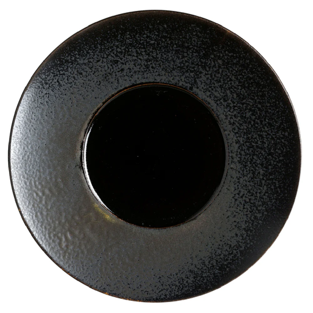 Steelite 6413MY003 11 Inch Plate Round Glossy with Slate Finish Porcelain