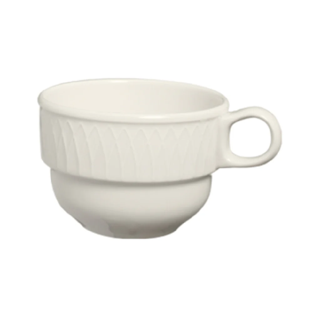 Steelite HL3147000 7-1/2 Oz Stacking Cup China Gothic Blanc 3 Dozen Cases