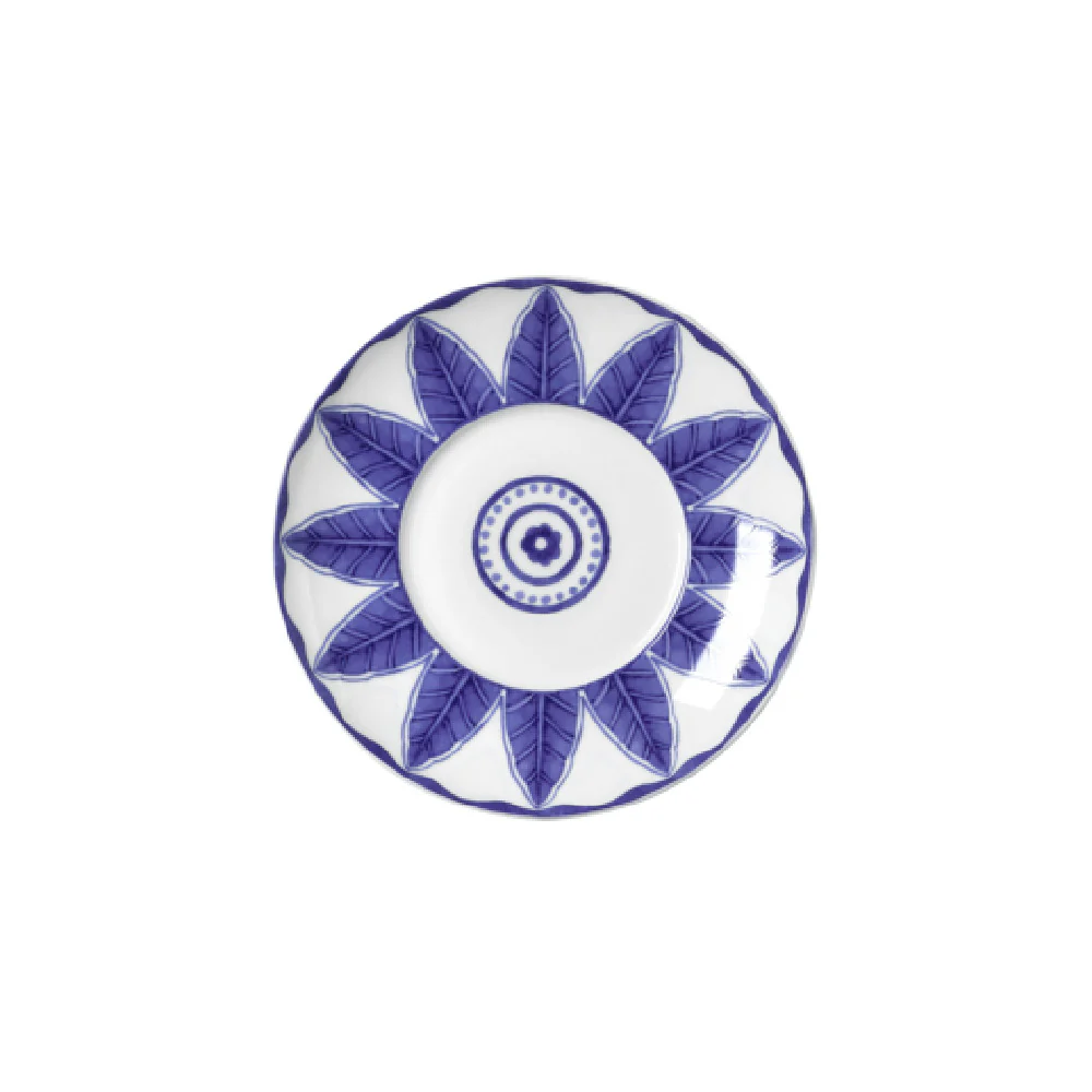 Steelite 82124AND0211 6.375 Inch Coupe Saucer Sultans Garden Blue Bone China