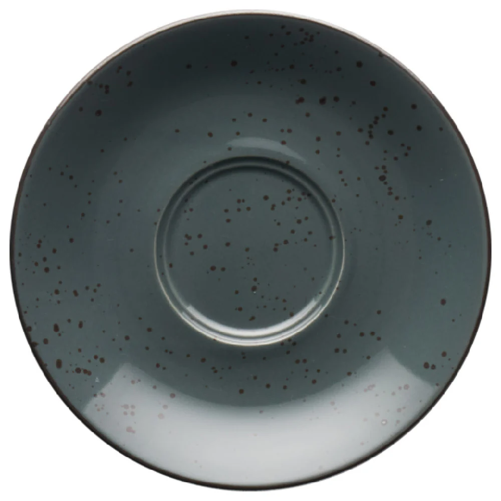 International Tableware SH-68-LN 6 Inch Round Saucer with Lunar Blue Finish