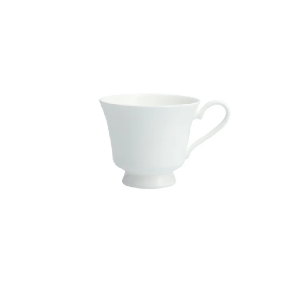 Fortessa HBW-00-406 8 Oz Bone China Coffee/Tea Cup Dishwasher Safe