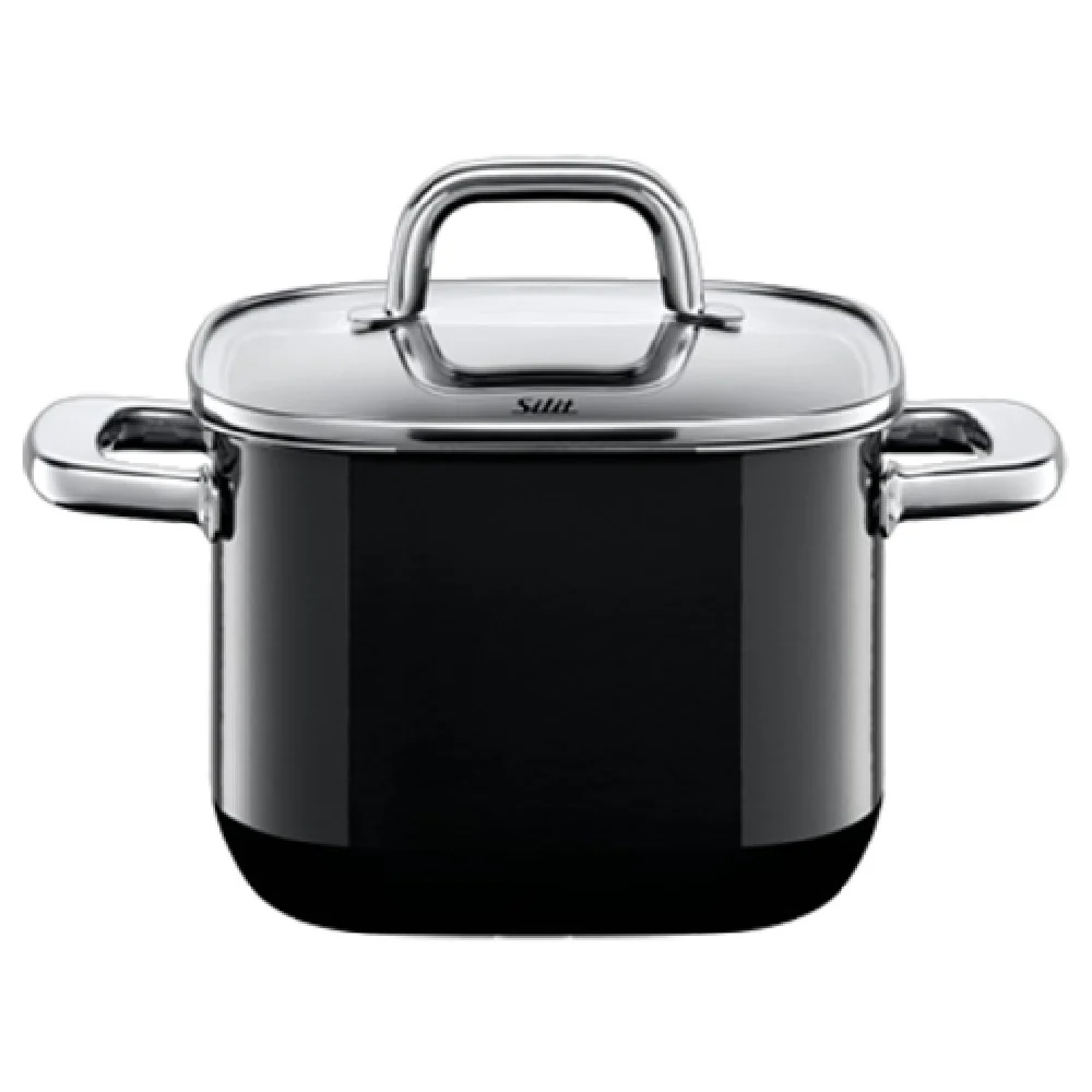 BauscherHepp 21.0229.5051 3.91 Quarts Casserole with Glass Lid Steel Black