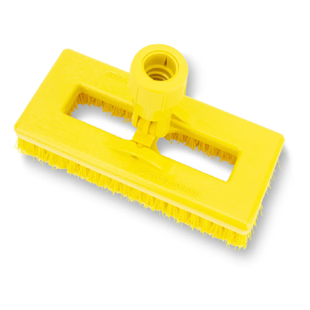 Carlisle 3638831EC04 8 Inch Floor Brush Head with Polyester Bristles Yellow