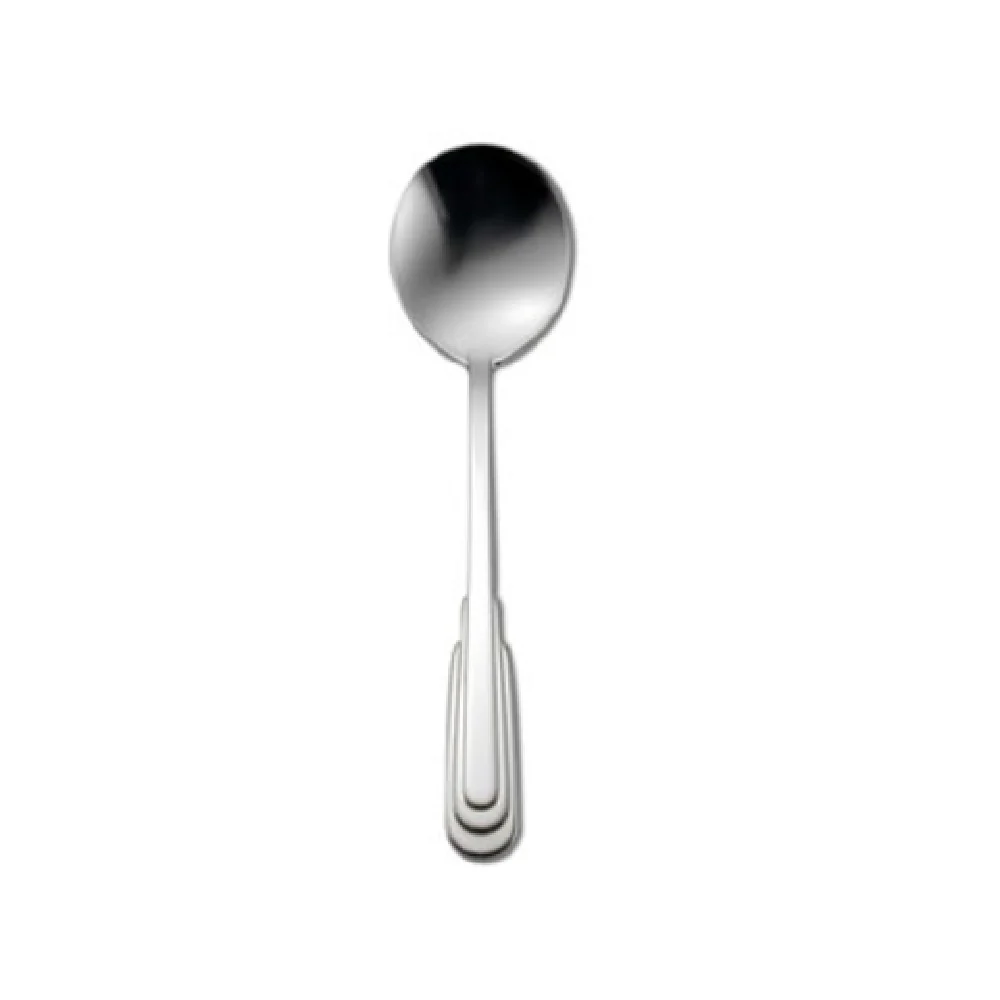 1880 Hospitality 2507SRBF 6-3/4 Inch Soup Spoon Symmetrically Designed Tiers Stainless Steel Cityscape 1880 Hospitality 2507SRBF 6-3/4 Inch Soup Spoon Symmetrically Designed Tiers Stainless Steel Cityscape