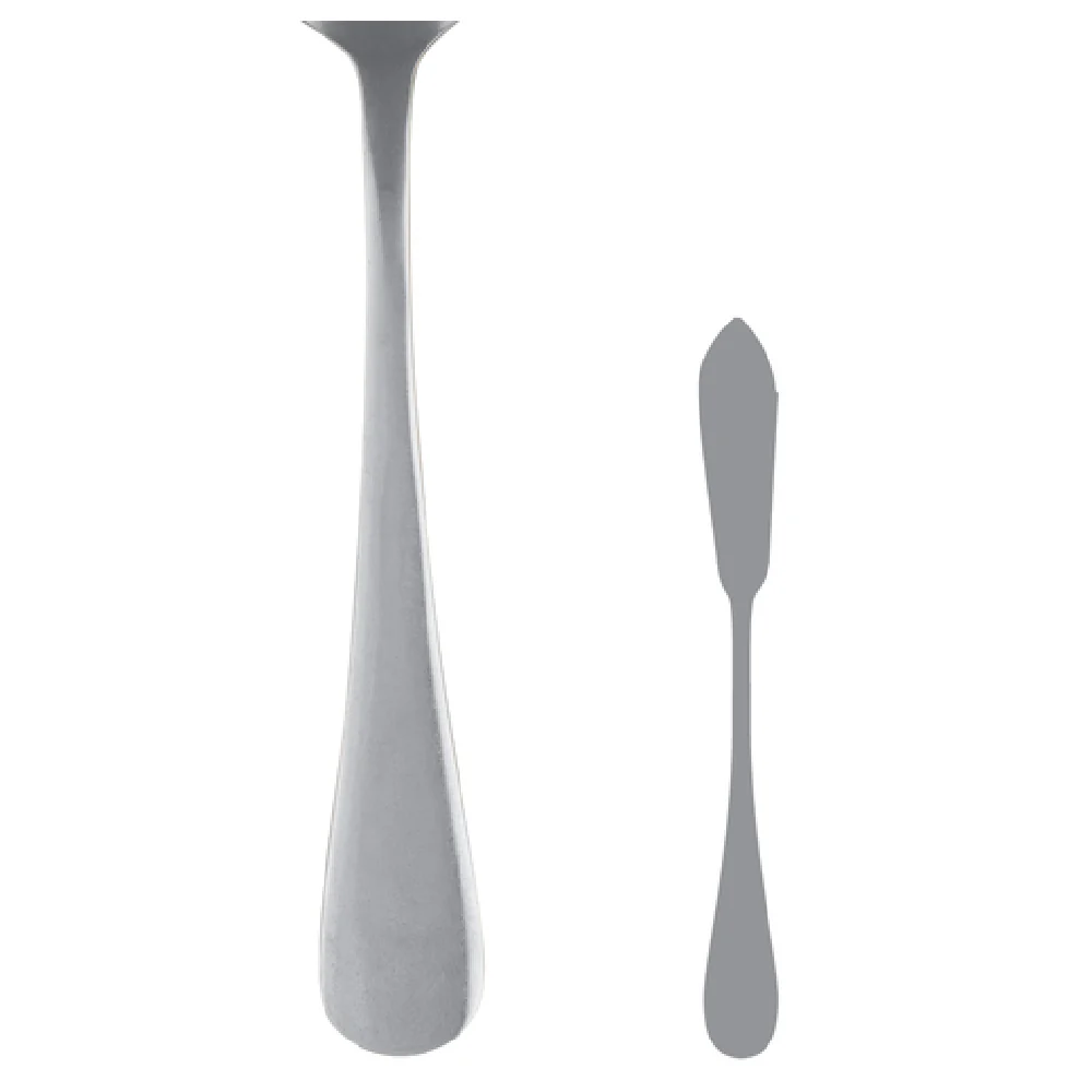 Steelite 5734SX045 7 Inch Butter Knife 13/0 Stainless Steel with Varick Finish Steelite 5734SX045 7 Inch Butter Knife 13/0 Stainless Steel with Varick Finish