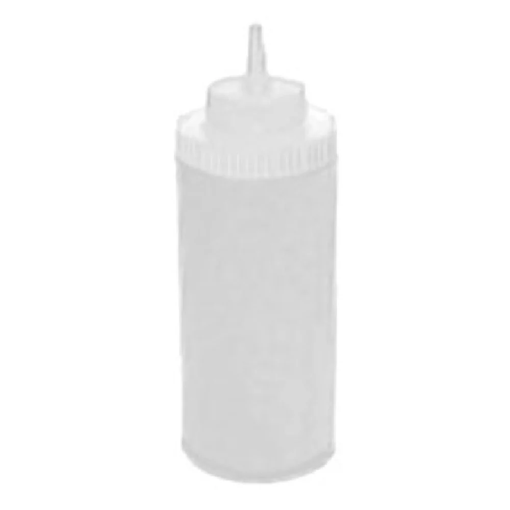 Winco PSW-16 16 Oz Squeeze Bottle BPA Free Plastic Clear - 6 Packs