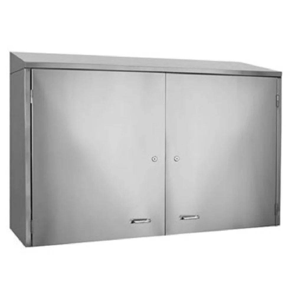 Glastender WCH72 72 Inch Wall Mount Cabinet Stainless Steel Enclosed Front Glastender WCH72 72 Inch Wall Mount Cabinet Stainless Steel Enclosed Front