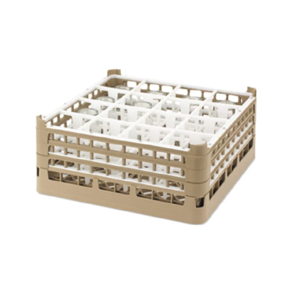 Vollrath 52721182 19-3/4 Inch Full Size XX-Tall Compartment Rack Polypropylene Light Green with Cocoa Extenders Vollrath 52721182 19-3/4 Inch Full Size XX-Tall Compartment Rack Polypropylene Light Green with Cocoa Extenders