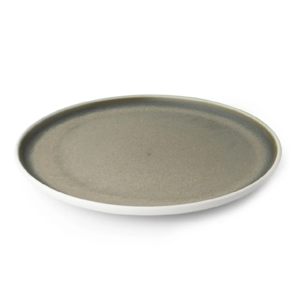 Bon Chef 2010024P 10.25 Inch Round Plate Vitrified Porcelain Fog White Bon Chef 2010024P 10.25 Inch Round Plate Vitrified Porcelain Fog White