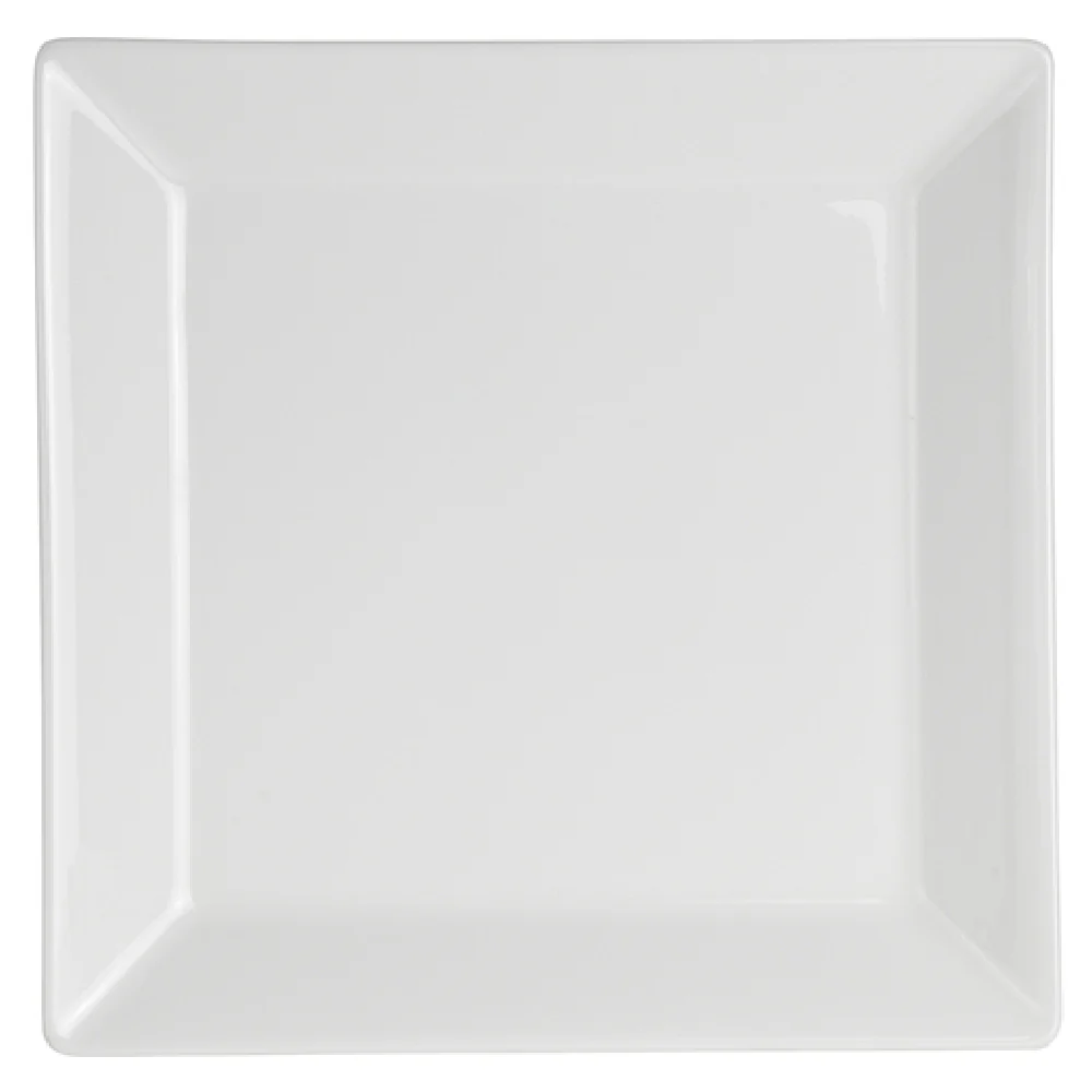 Steelite 62101ST0653 9 Inch Square Rim Plate Royal Porcelain with Medium Rim Steelite 62101ST0653 9 Inch Square Rim Plate Royal Porcelain with Medium Rim