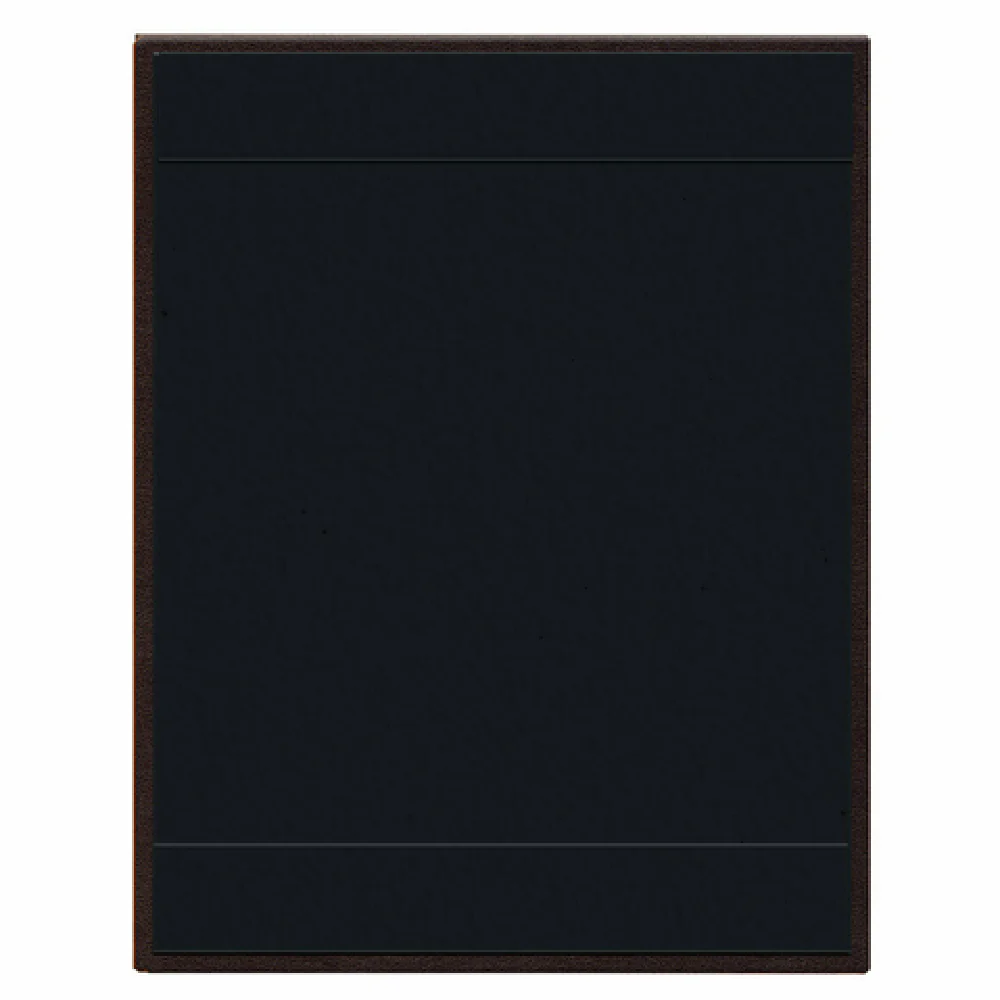 Risch IRI-1P2V 5.5X8.5 Inch Iridescent Menu Cover Fabric Padded Black Interior
