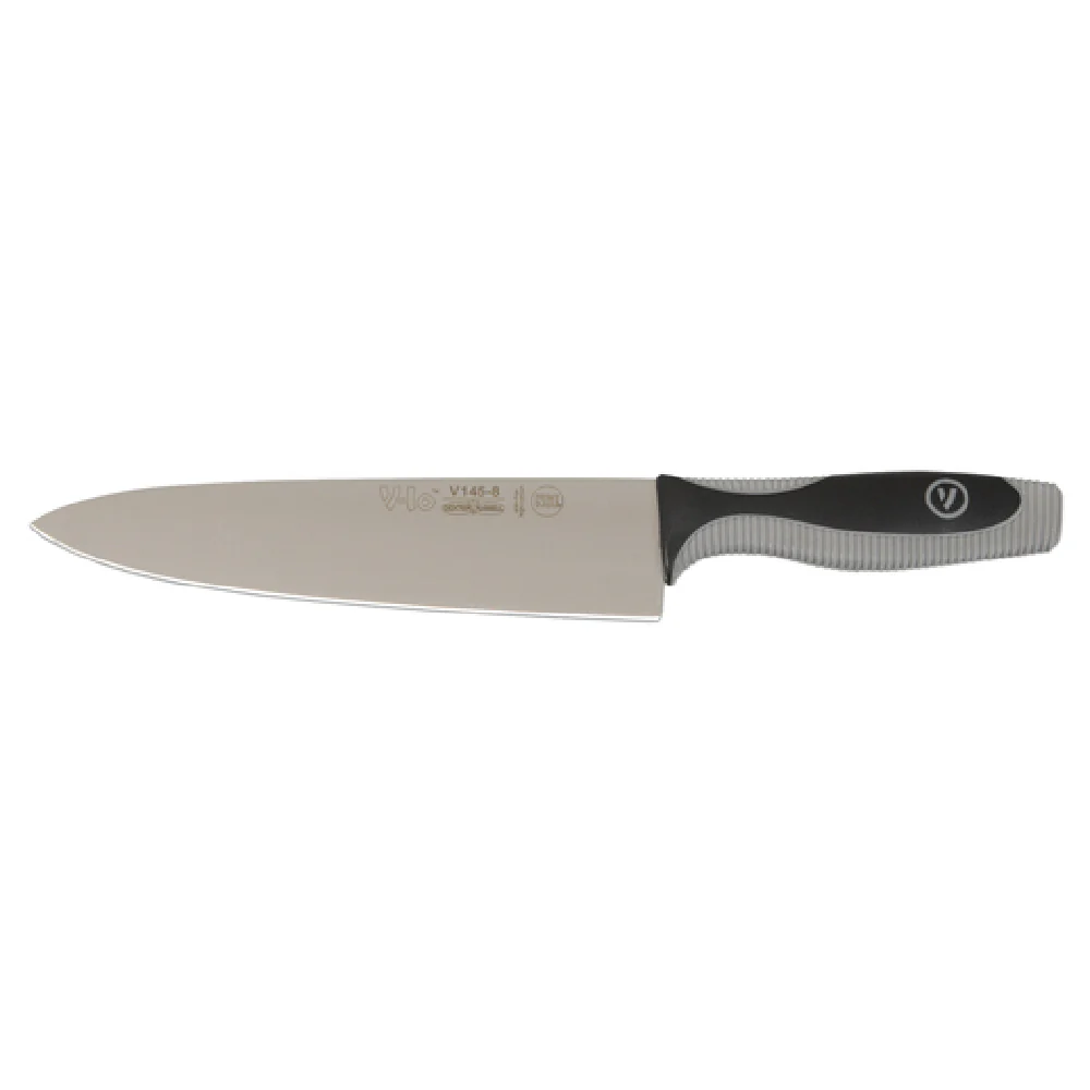 JB Prince Z122 8 8 Inch High Carbon Steel V-Lo Chef Knife Gray Black Polypropylene JB Prince Z122 8 8 Inch High Carbon Steel V-Lo Chef Knife Gray Black Polypropylene