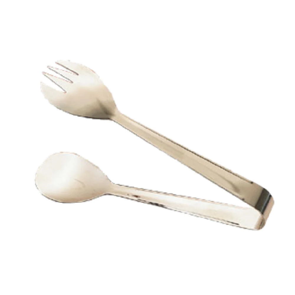 American Metalcraft SS782 8 Inch Salad/Pastry Tongs with Ergonomic Handle Stainless Steel