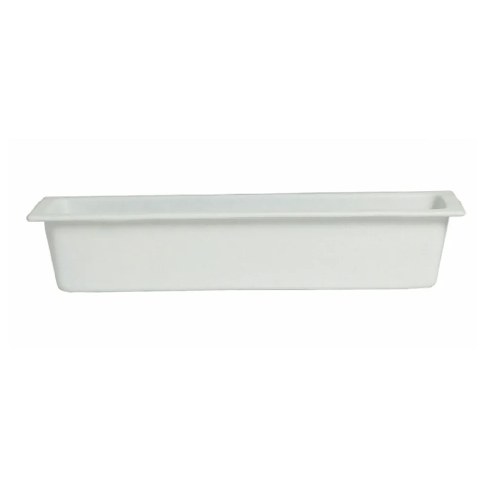 GET Enterprises IH2/4-MOD-WW 6-3/10 Inch Food Pan with Cas aluminum White Finish GET Enterprises IH2/4-MOD-WW 6-3/10 Inch Food Pan with Cas aluminum White Finish
