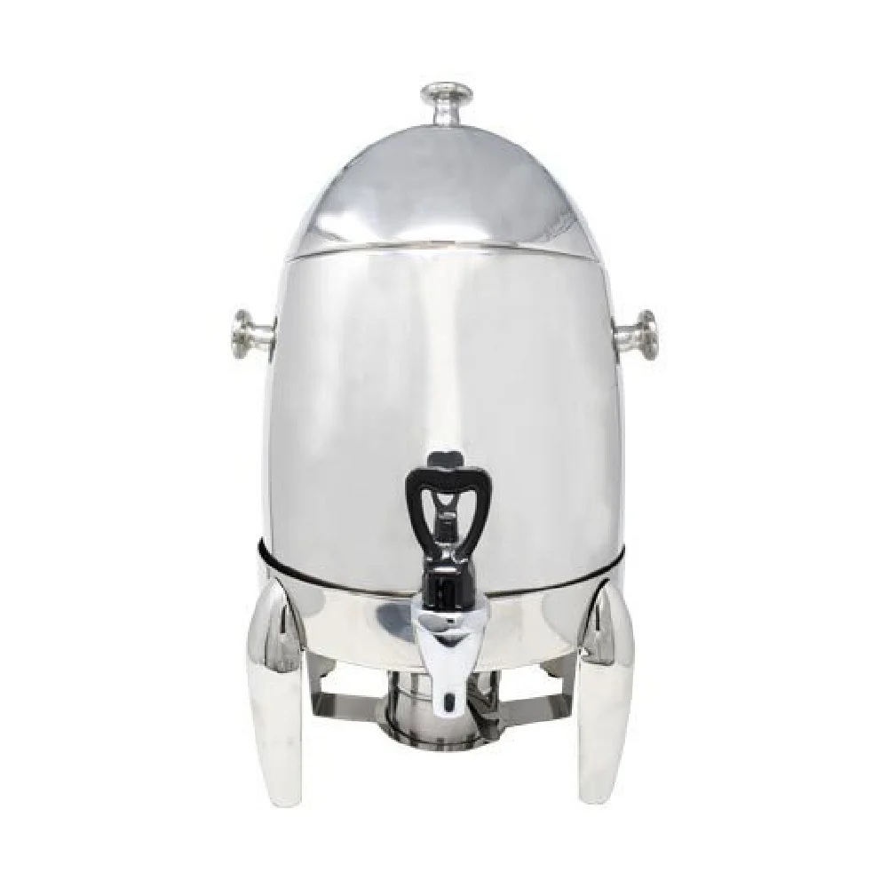 Omcan 46449 12 L Canned Heat Coffee Chafer Urn Stainless Steel with Chrome Legs