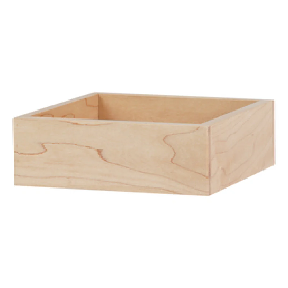 Cal Mil 22313-2-71 6 Inch Blonde Box Square Maple Wood Display - Specialty Smallwares Cal Mil 22313-2-71 6 Inch Blonde Box Square Maple Wood Display - Specialty Smallwares
