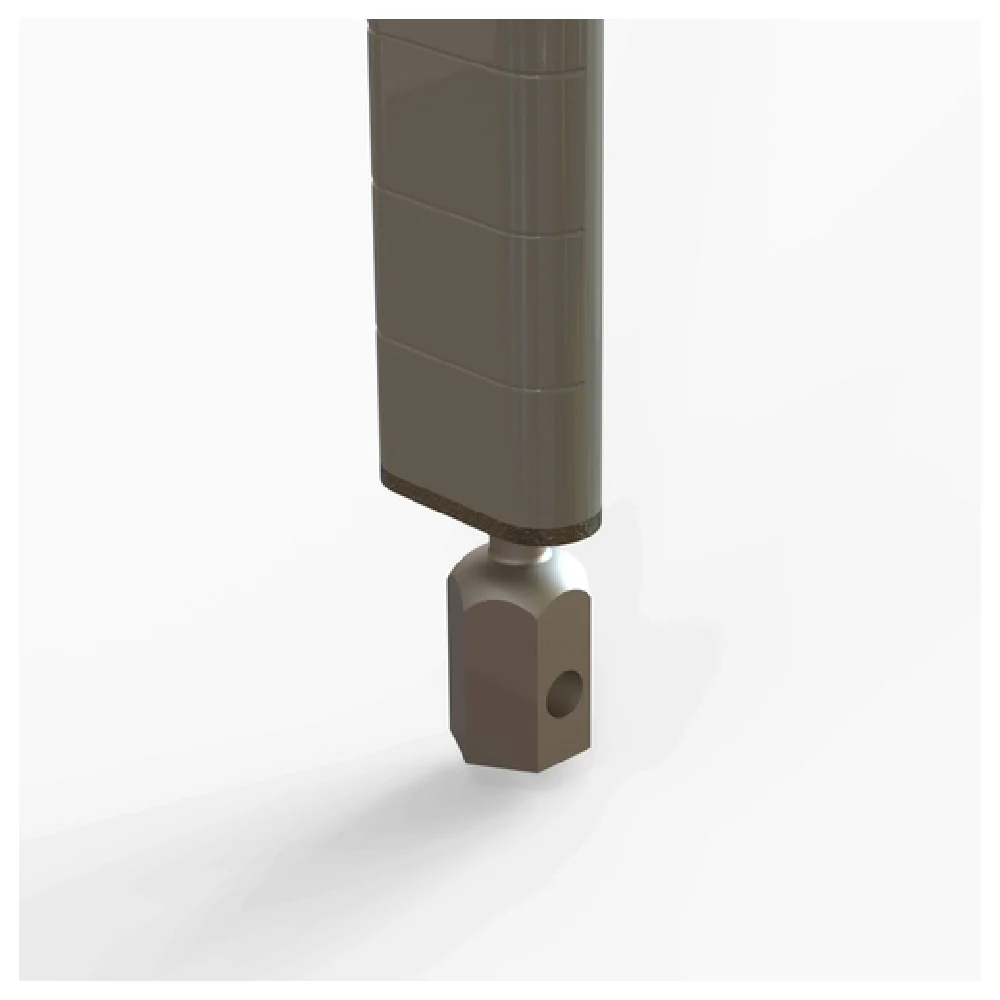 Metro SAMQ86PE 86 Inch Seismic Post with Welded Receptacle and Bolt