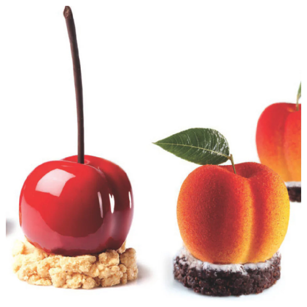 JB Prince MA129 15-1/4 Inch TUTTIFRUTTI Cherry Peach Food Mold with 20 Forms
