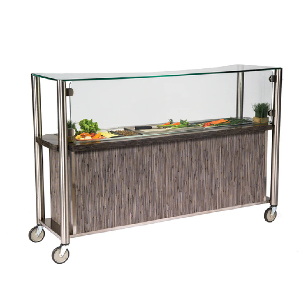 Geneva 79502 52-1/2 Inch Action Station with Dropleaf Electric Cooking Cart