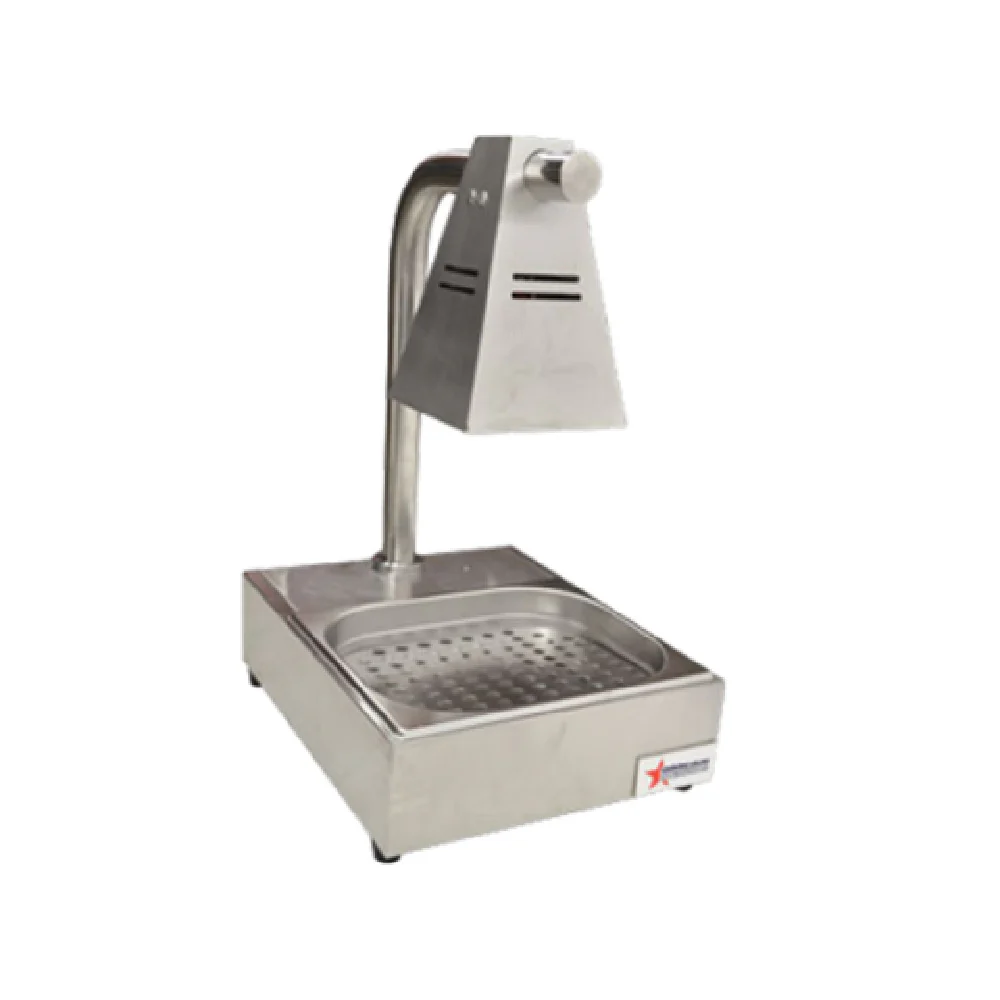 Omcan 39602 13 Inch French Fry Warmer Single Bulb Electric Countertop