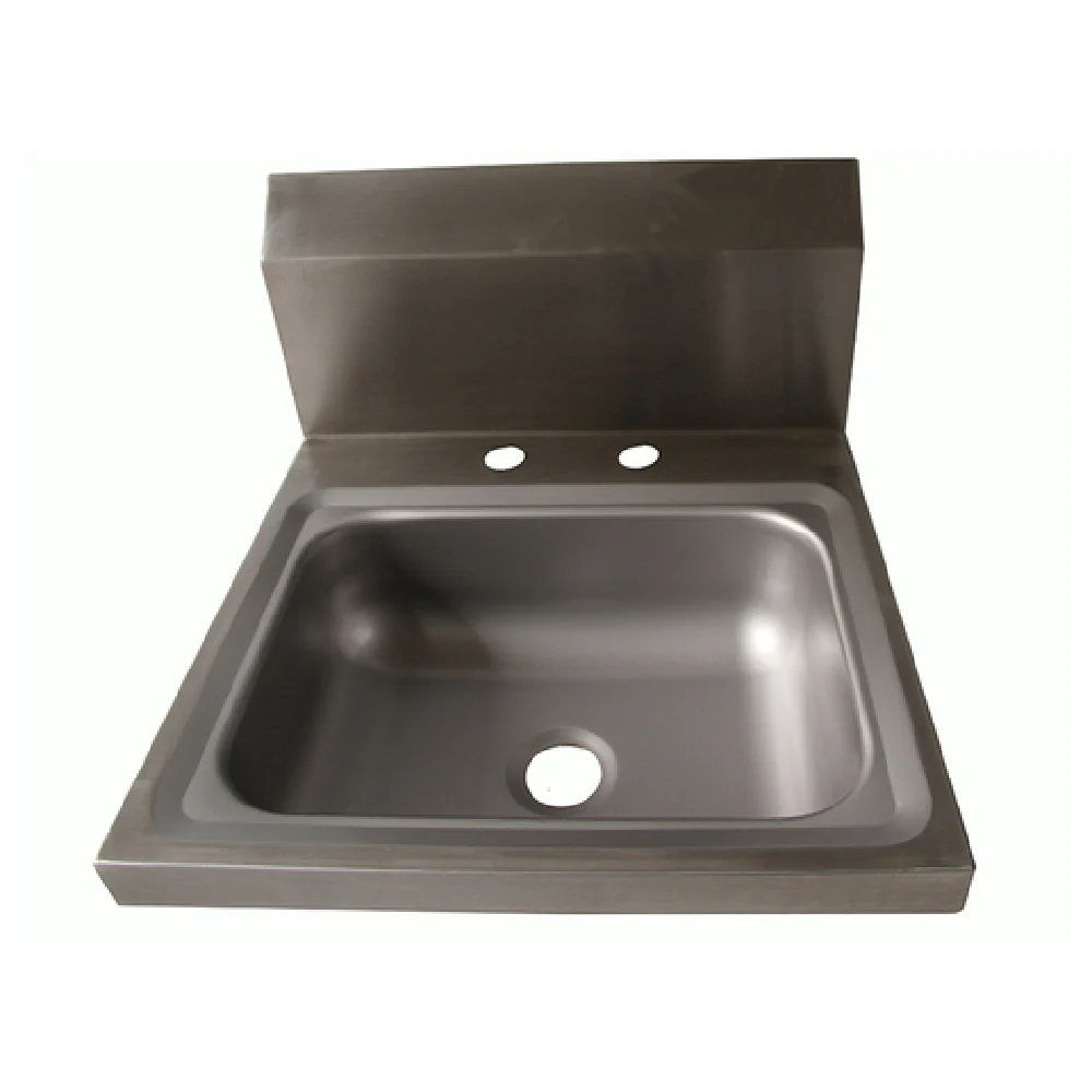 NBR Equipment HS2-D2-S 14 Inch Handsink with Side Splashes and Towel Dispenser Stainless Steel NBR Equipment HS2-D2-S 14 Inch Handsink with Side Splashes and Towel Dispenser Stainless Steel