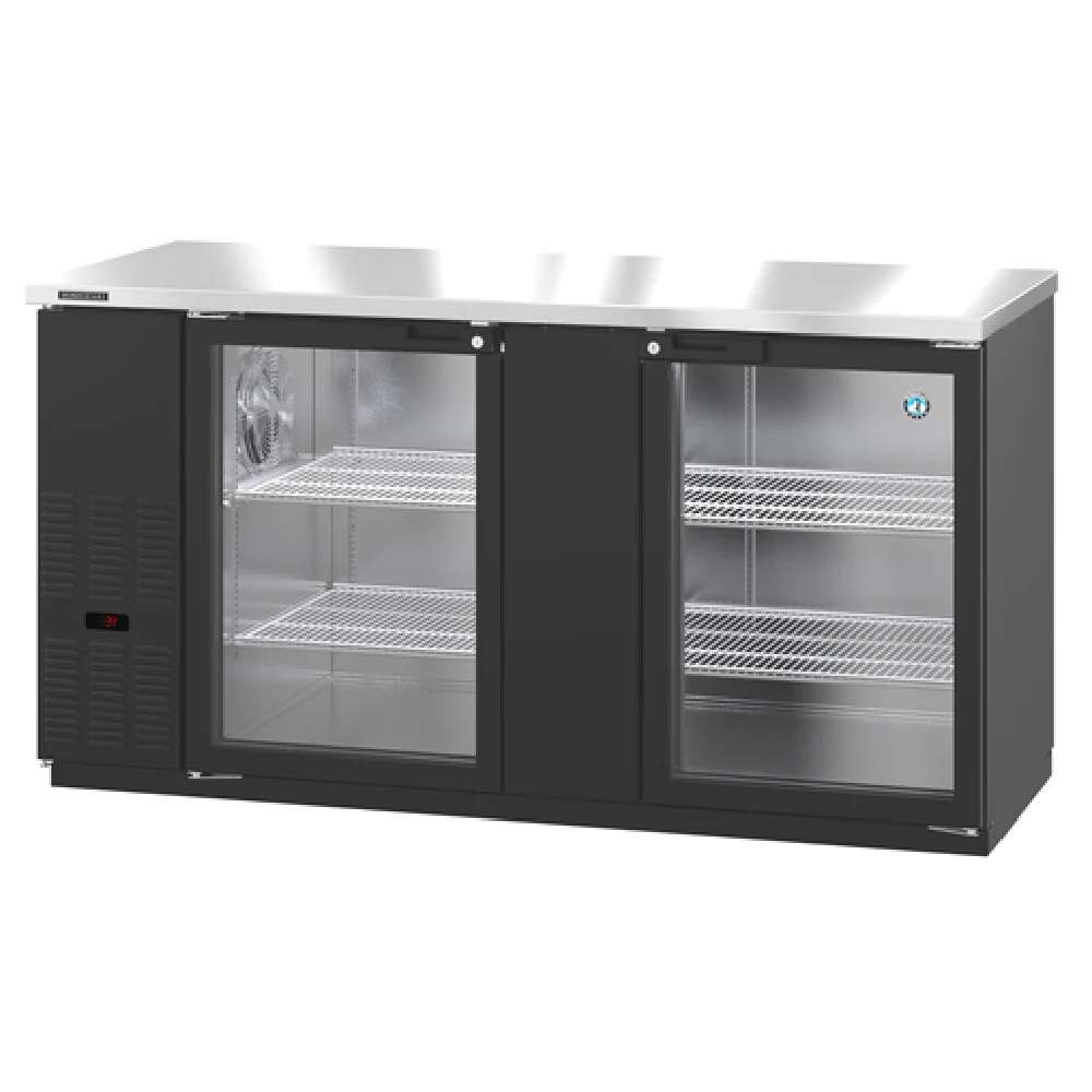 Hoshizaki BB69-G 69 Inch Refrigerated Back Bar Cooler Reach-in 2 Section Stainless Steel Hoshizaki BB69-G 69 Inch Refrigerated Back Bar Cooler Reach-in 2 Section Stainless Steel