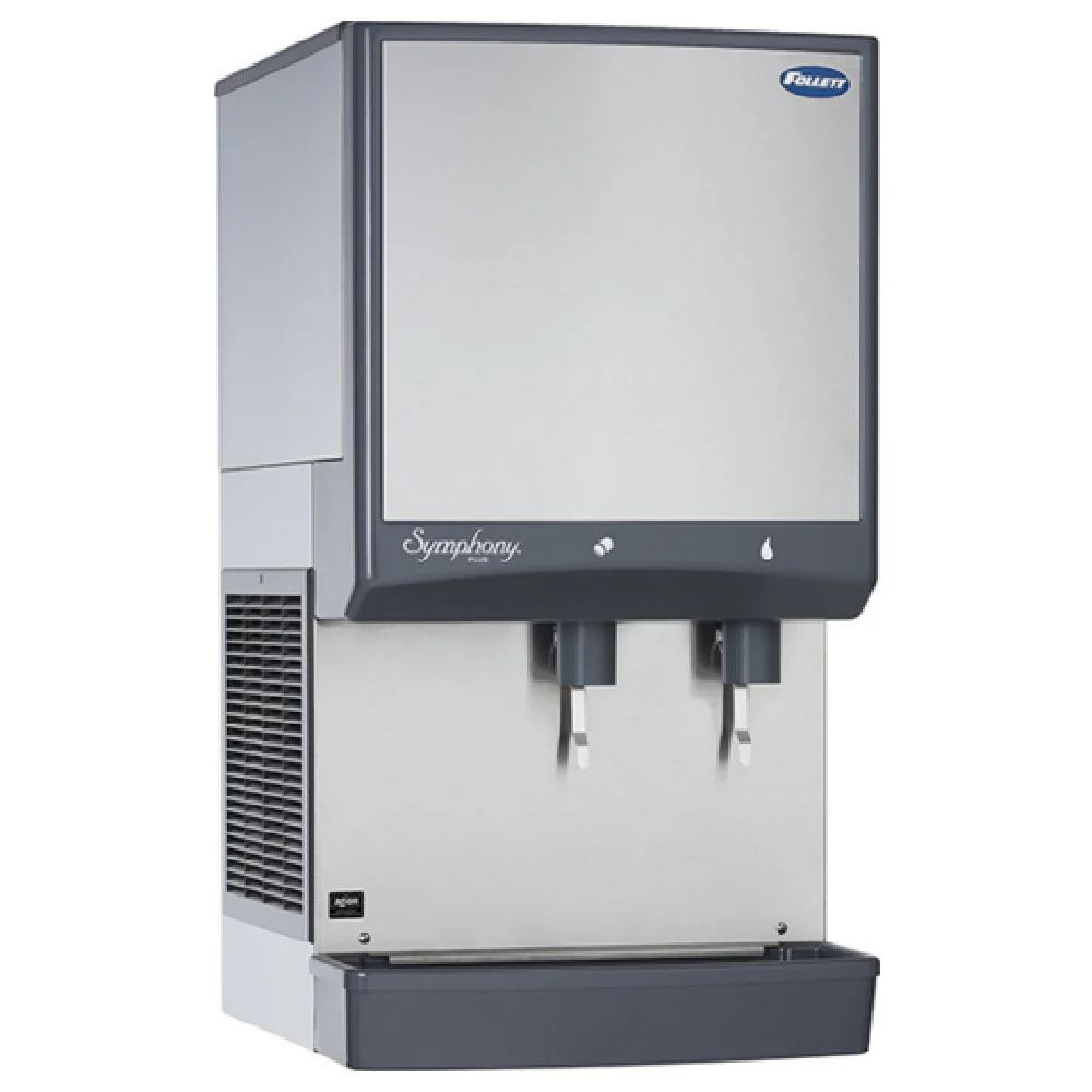 Follett 25CI414W-L Symphony Plus Water-Cooled Ice Dispenser Nugget-Style Countertop 425 Lb/Day