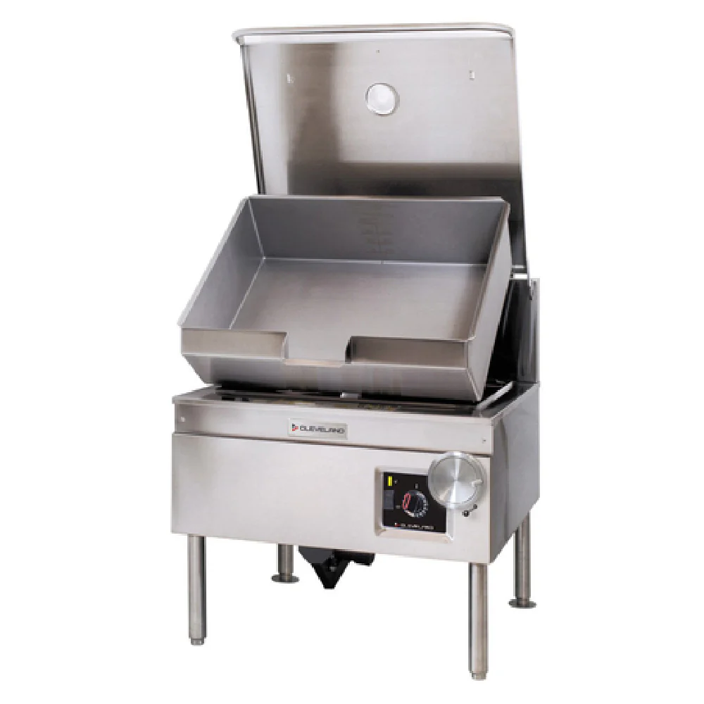 Cleveland SGL30TNATHTPQS 36 Inch Modular Open Gas Tilting Skillet Stainless Steel with Hydraulic Hand Tilt 91000 BTU Cleveland SGL30TNATHTPQS 36 Inch Modular Open Gas Tilting Skillet Stainless Steel with Hydraulic Hand Tilt 91000 BTU