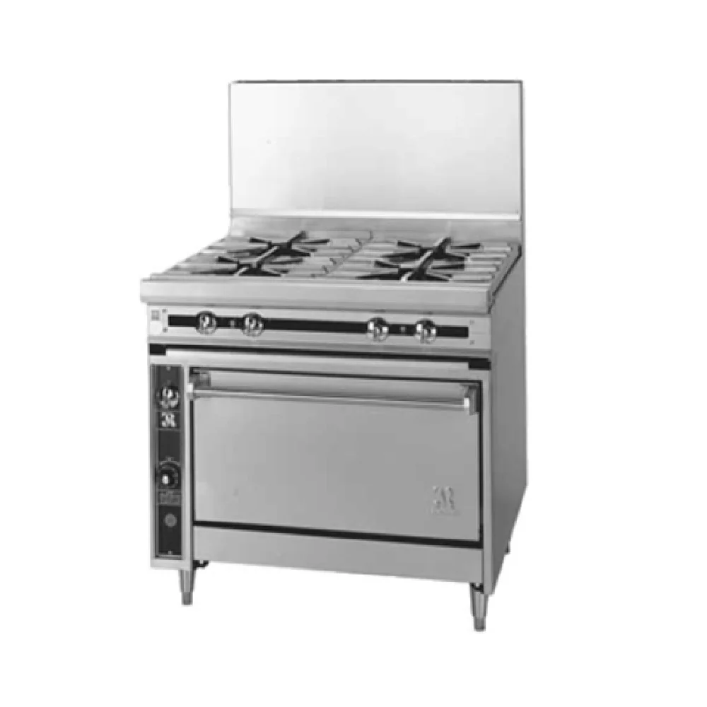 Jade Range JTRH-4-30C 30 Inch Gas Range with Convection Oven and 4 Burners 140000 BTU