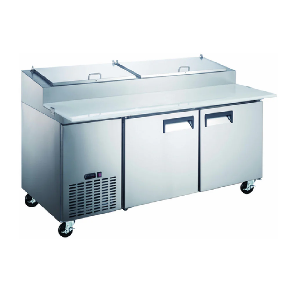 Admiral Craft GRPZ-2D/67 Grista Refrigerated Pizza Prep Table 2-section 67.3 Admiral Craft GRPZ-2D/67 Grista Refrigerated Pizza Prep Table 2-section 67.3