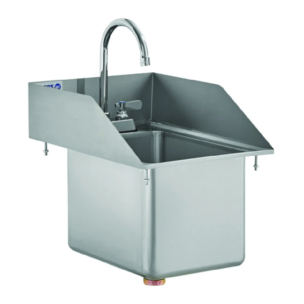 Hubert 108435 Kratos Sink With Sidesplashes & 3.5