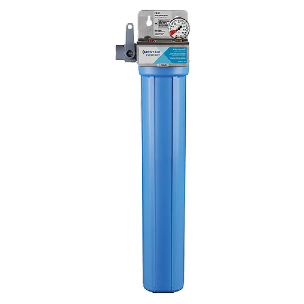 Everpure FX-12 Water Filtration System 6.6 Inch Width CTO-20 Cartridge with Outlet Pressure Gauge Everpure FX-12 Water Filtration System 6.6 Inch Width CTO-20 Cartridge with Outlet Pressure Gauge