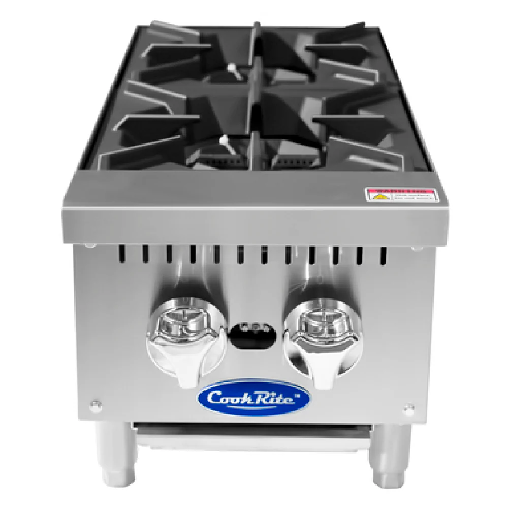 Atosa ACHP-2_LP 12 Inch Gas Hotplate with 2 Burners 64000 BTU Atosa ACHP-2_LP 12 Inch Gas Hotplate with 2 Burners 64000 BTU
