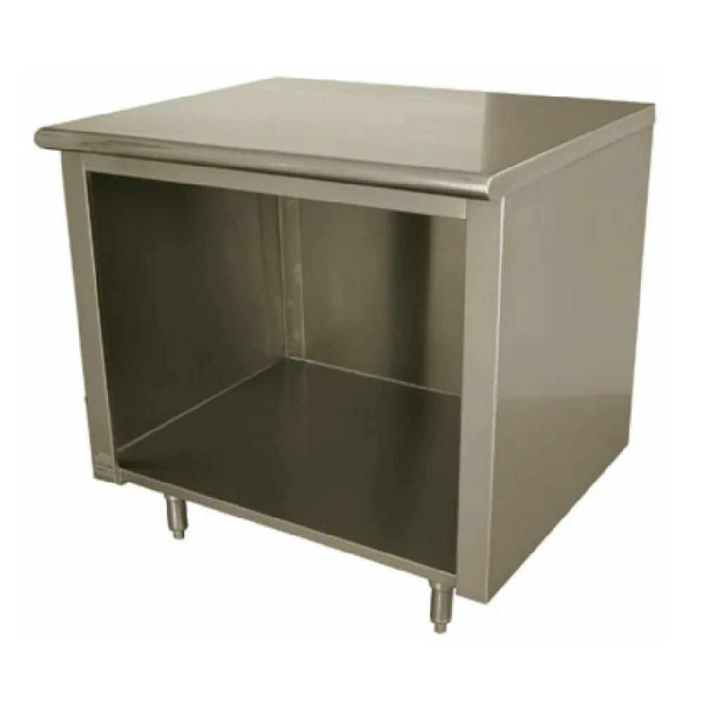 Advance Tabco EEB-SS-303 36 Inch Open Front Cabinet Base Work Table Stainless Steel