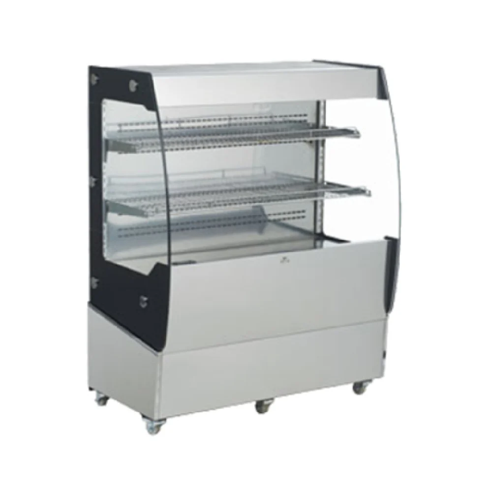 Omcan 31809 39 Inch Refrigerated Display Case Stainless Steel with LED Lighting Omcan 31809 39 Inch Refrigerated Display Case Stainless Steel with LED Lighting