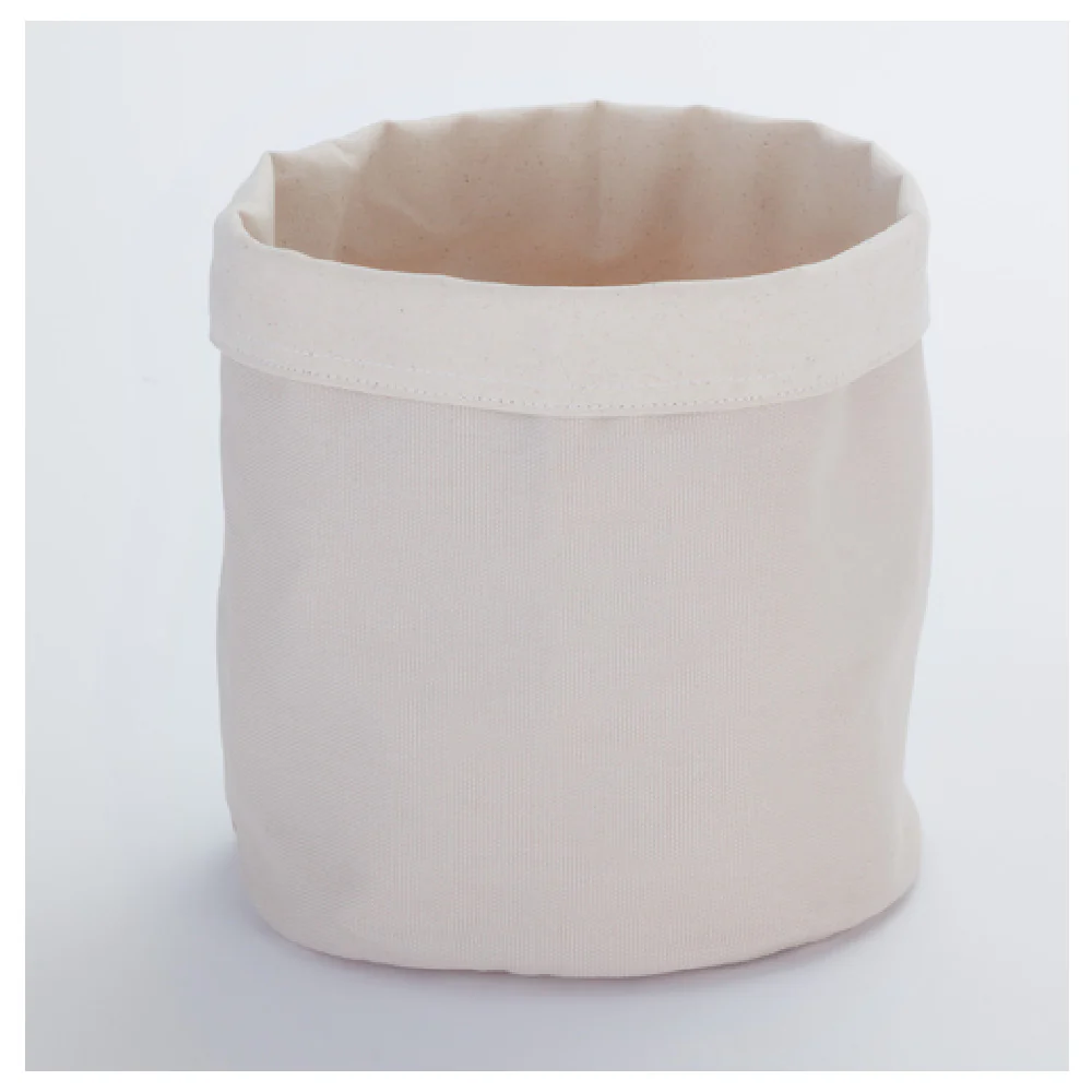 American Metalcraft TV9 9 Inch Diameter Canvas Bag Machine Washable Reusable Cream